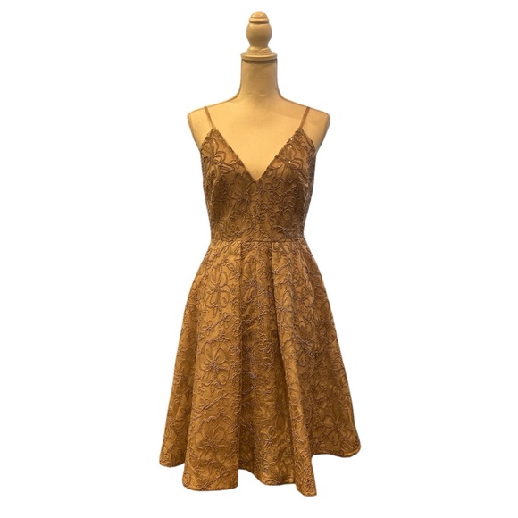 Calvin Klein Metallic-Embroidered A-Line Dress (or Fit & Flare Dress NWOT - Picture 4 of 10